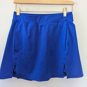 Chic Blue Skirt with Side Slits